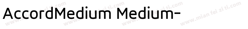 AccordMedium Medium字体转换